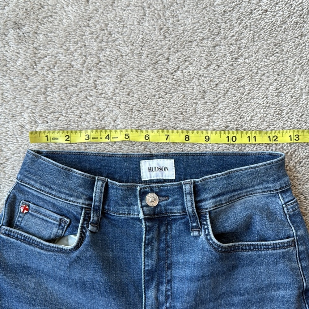 Hudson Noa High Waist Crop Straight Leg Jeans | Size 24 | Jupiter Wash - Picture 8 of 10